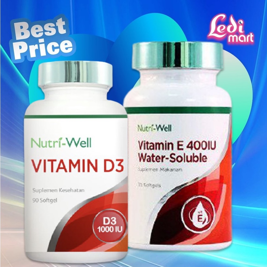 ORIGINAL Nutriwell Imunne Series BPOM / Nutriwell Omega 3 / Nutriwell Vitamin E  / LEDI MART