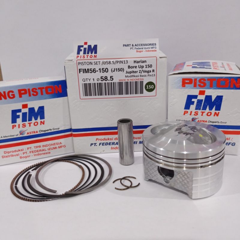 PISTON KIT SEHER SET JUPITER Z XXB 57 57,5 58 58,5 59 PIN 13 FIM-1