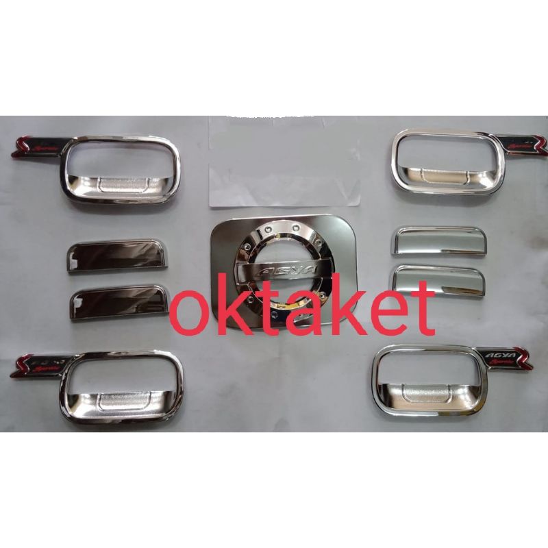 paket outer handle tank cover Agya Ayla 2012 2018 2020 2021 2022 activo chrome