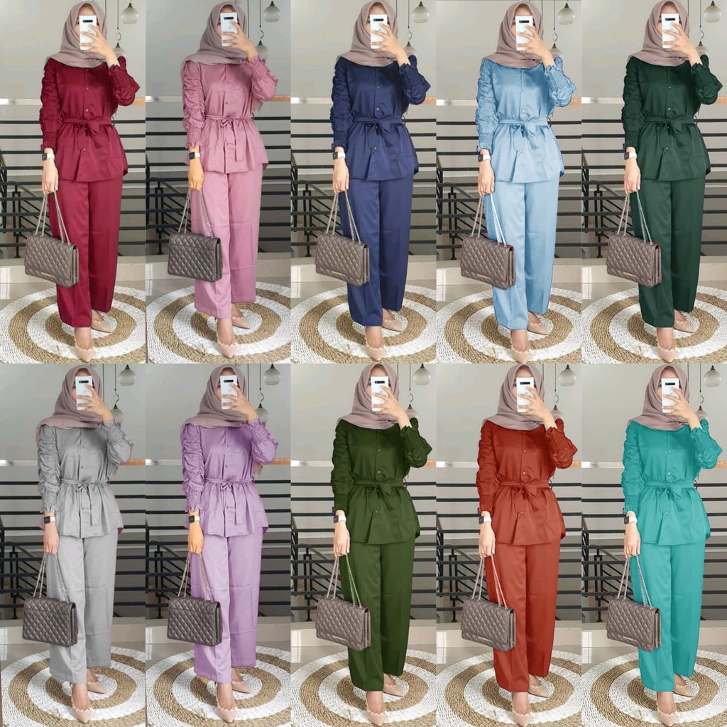 2 UKURAN L XL FASHION SETELAN CURLA DMR