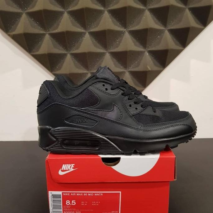 Sepatu Pria Nike Air Max 90 Triple Black Premium Import Ukhasachairil