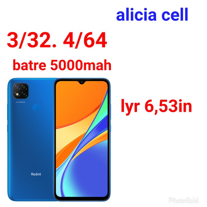 Xiomi Redmi 9C 3/32 4/64 Garansi Resmi Xiomi Segel - Grey 3-32