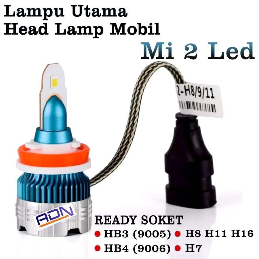 Lampu Led UTAMA FOGLAMP KABUT Mobil Motor Mini Mi2 LED HB3 HB4 H7 H11