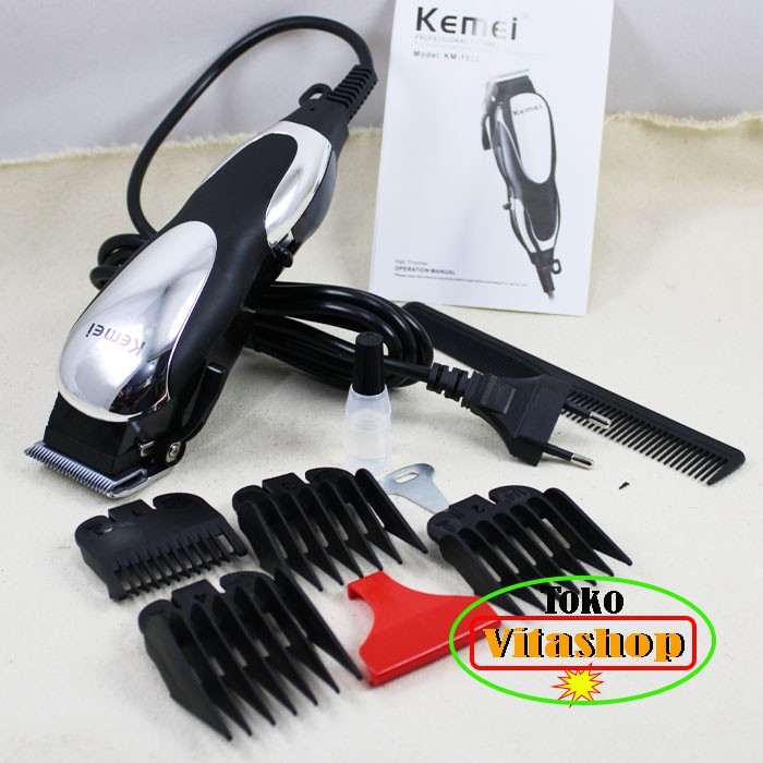 Clipper Alat Cukur Rambut KEMEI KM-1026 Mesin Alat Potong &amp; Pangkas Rambut