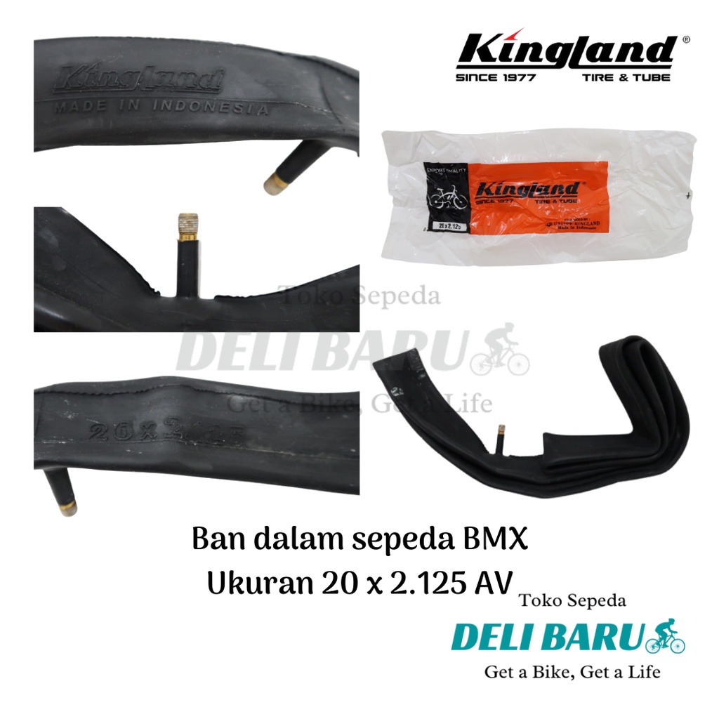 Kingland Ban dalam 20 x 2.125 plastik orange sepeda anak, BMX