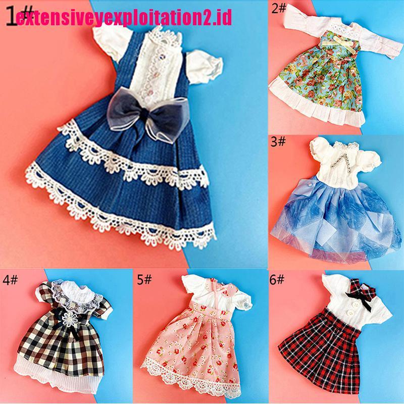 &lt; E2id &amp; &gt; Dress Princess Untuk Boneka 30cm 1 / 6 12 &quot;