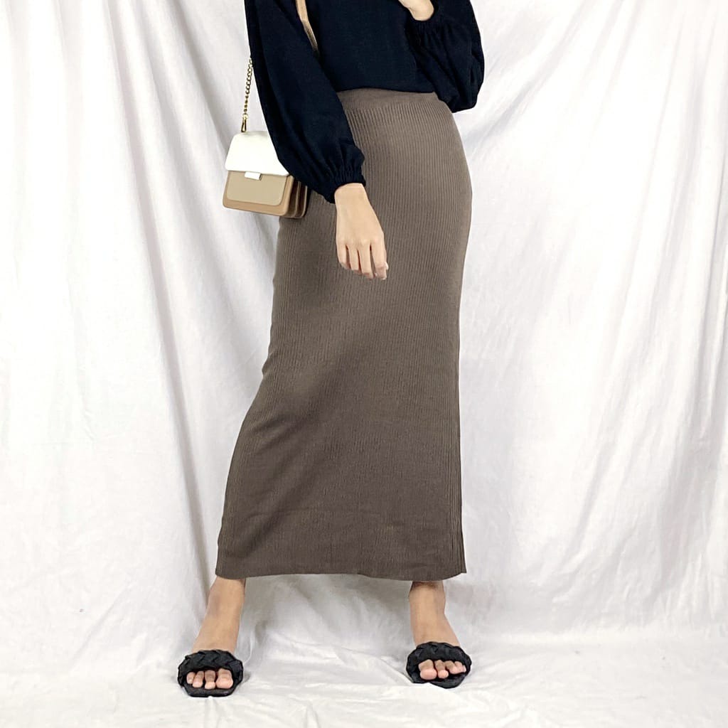 Rok Rajut,Knit Skirt Premium,Rok Span Panjang