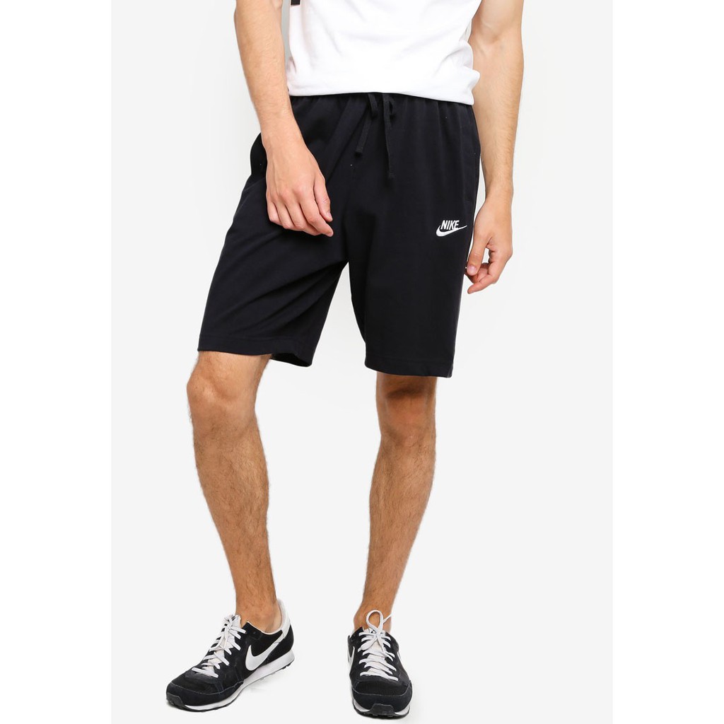 Nike Sportswear Club Fleece Shorts Hitam Celana Stretch Original 100%