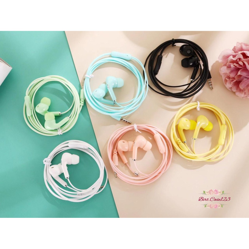 BM024 HEADSET HANDSFREE Hf earphone U28 MACARON MATE COLOR HIFI EXTRA BASS BC1363