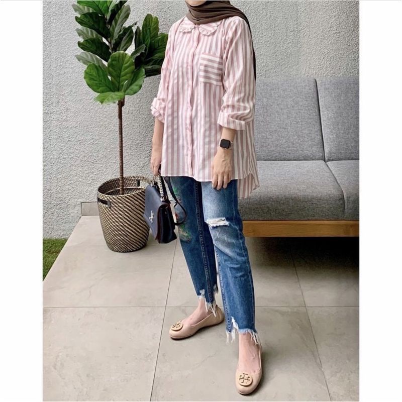 KEMEJA   ATASAN LESLIE BY MAHARA ID ORI