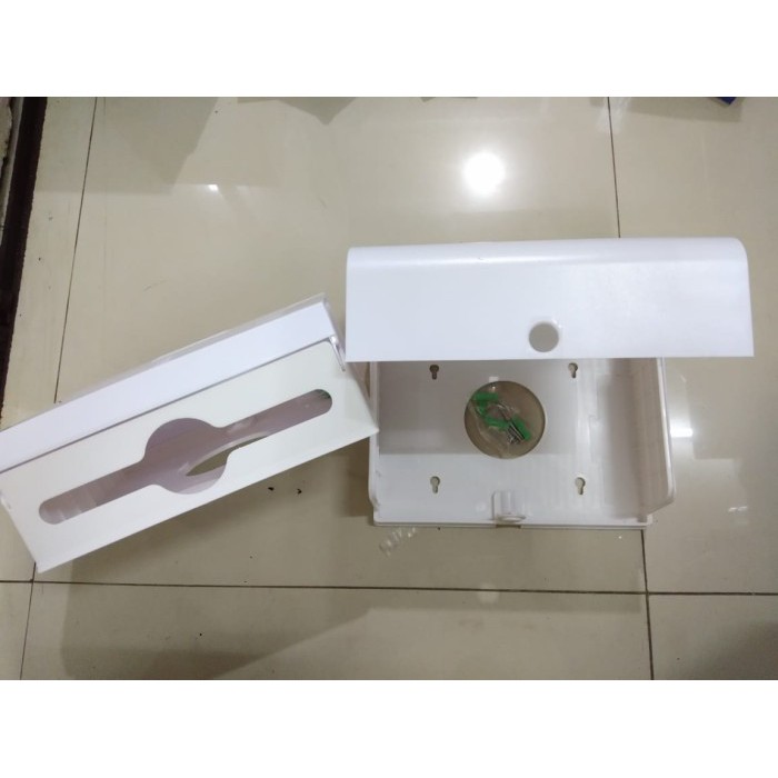 Tempat Tissue Box Roll PVC Tisu Gulung Kamar Mandi Toilet/ TEMPAT KOTAK TISU PVC