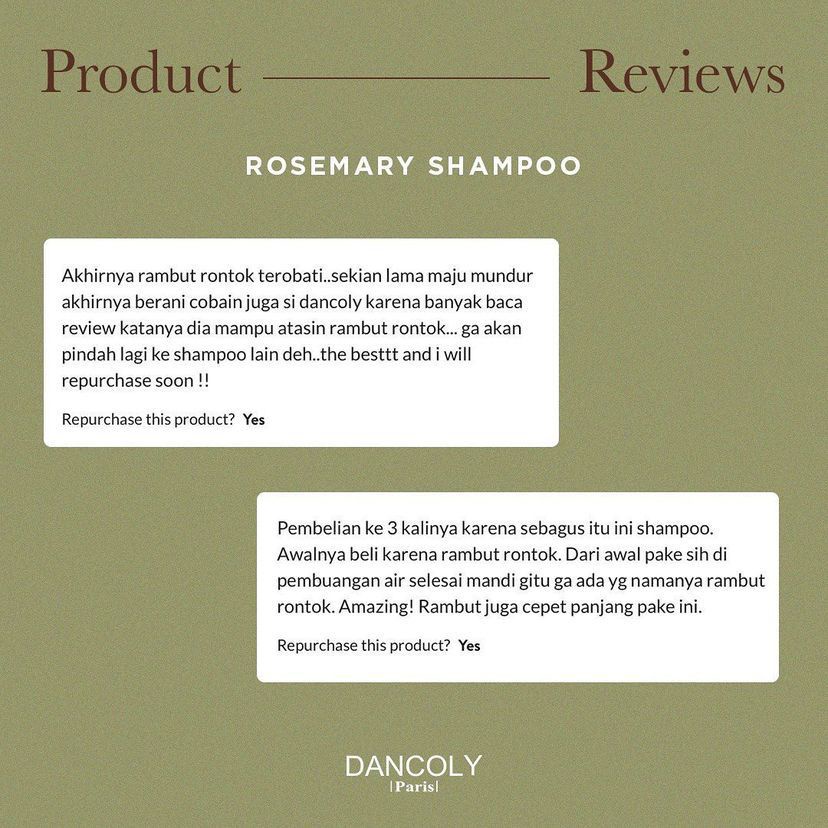 DANCOLY ROSEMARY HAIR ACTIVATING SHAMPOO