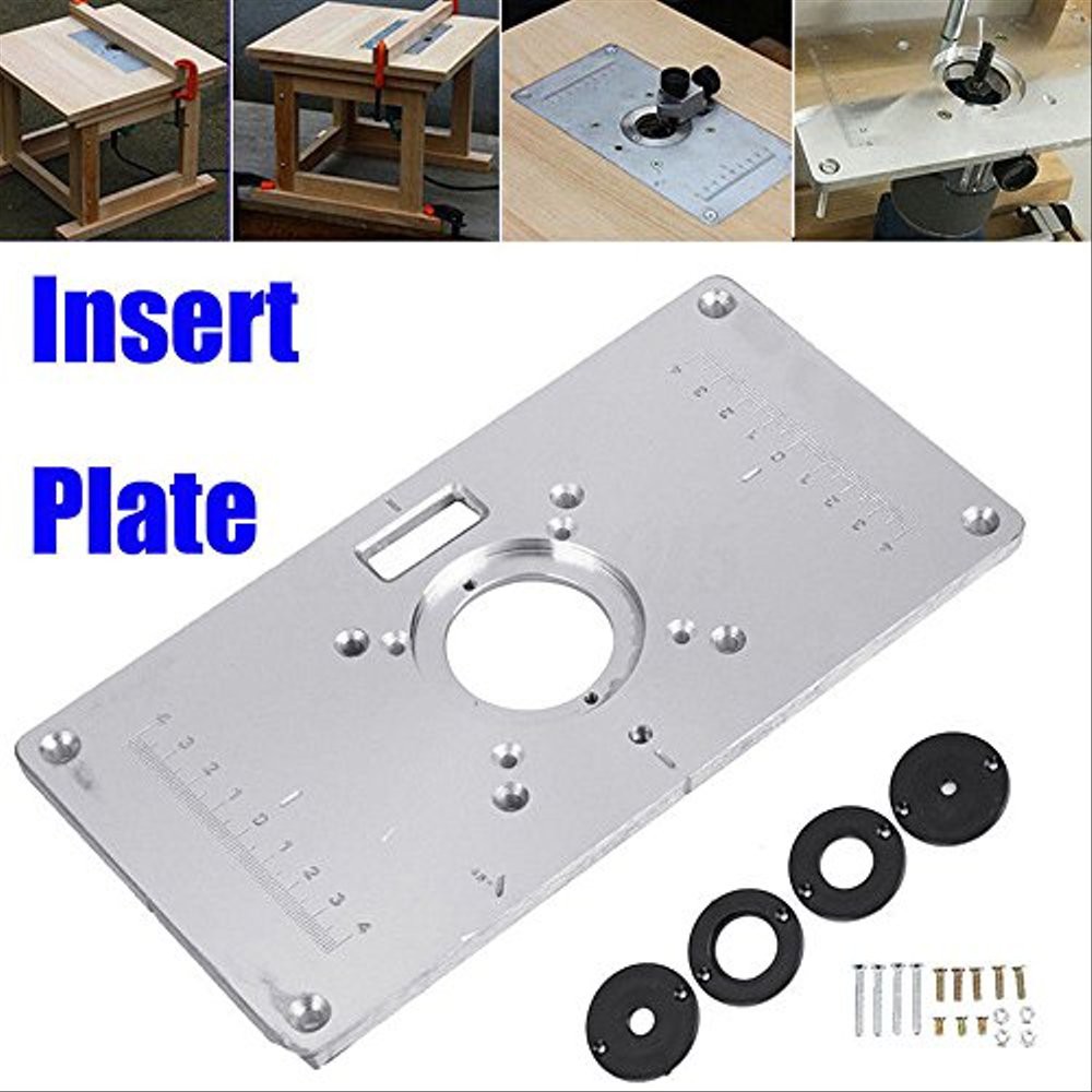 Router Table Insert Plate Diy Mesin Profil Trimmer Meja Router Mounting Plate Plat Tatakan Meja Rout Shopee Indonesia