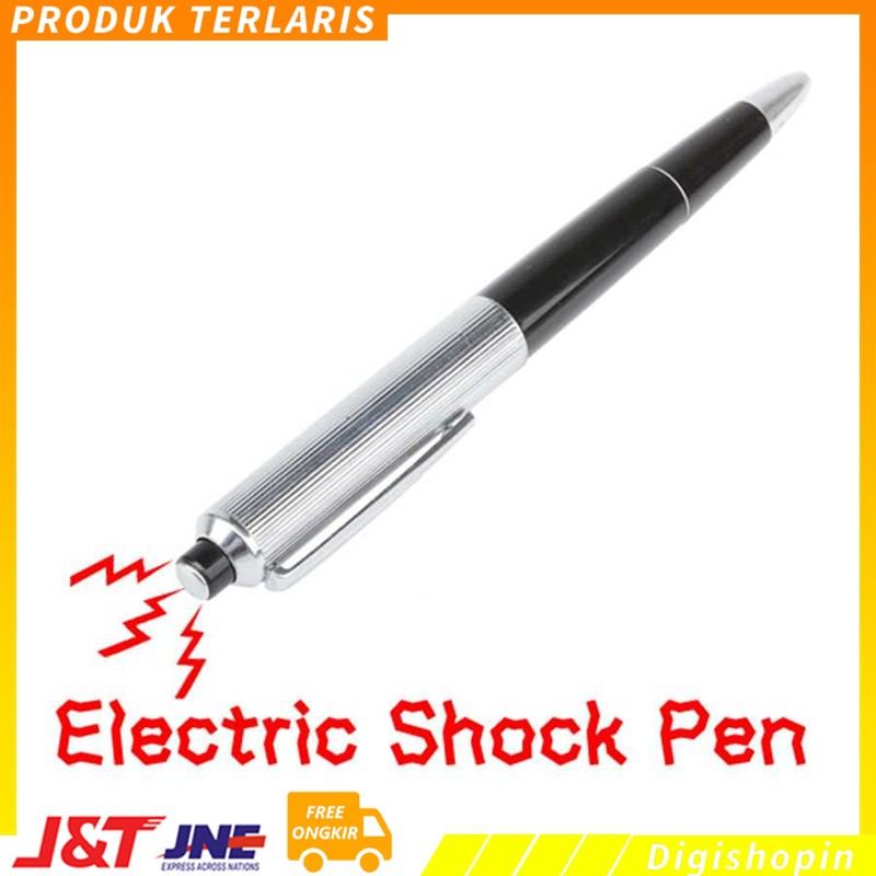 Prank Pulpen Elektrik Mainan Setrum Pena Palsu Shocking Pen