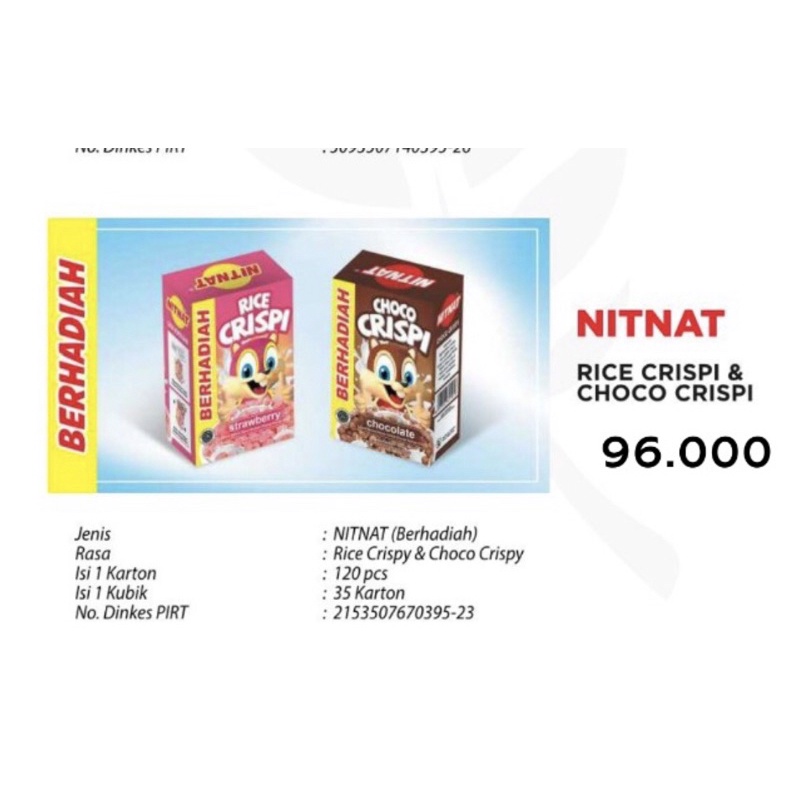 

NIT NAT COCO CRUNCH 120 pcs