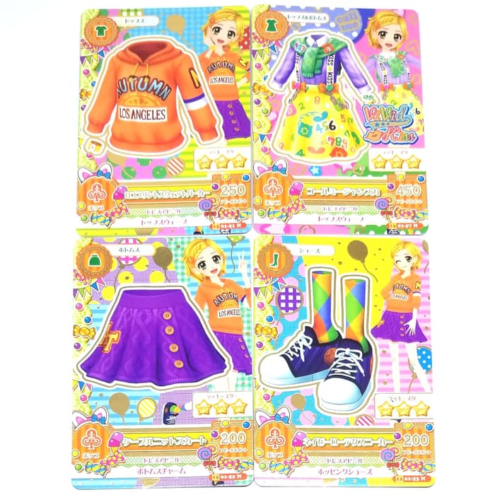 Kartu Aikatsu set 4 Hinaki Shinjou Vivid Kiss Japan Rare Ver 15 01-57