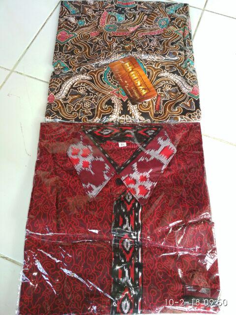 Zebestore Kemeja Batik Kombinasi Kemeja Batik Pria Modern Kemeja Batik Pria Mewah Kemeja Batik Pria