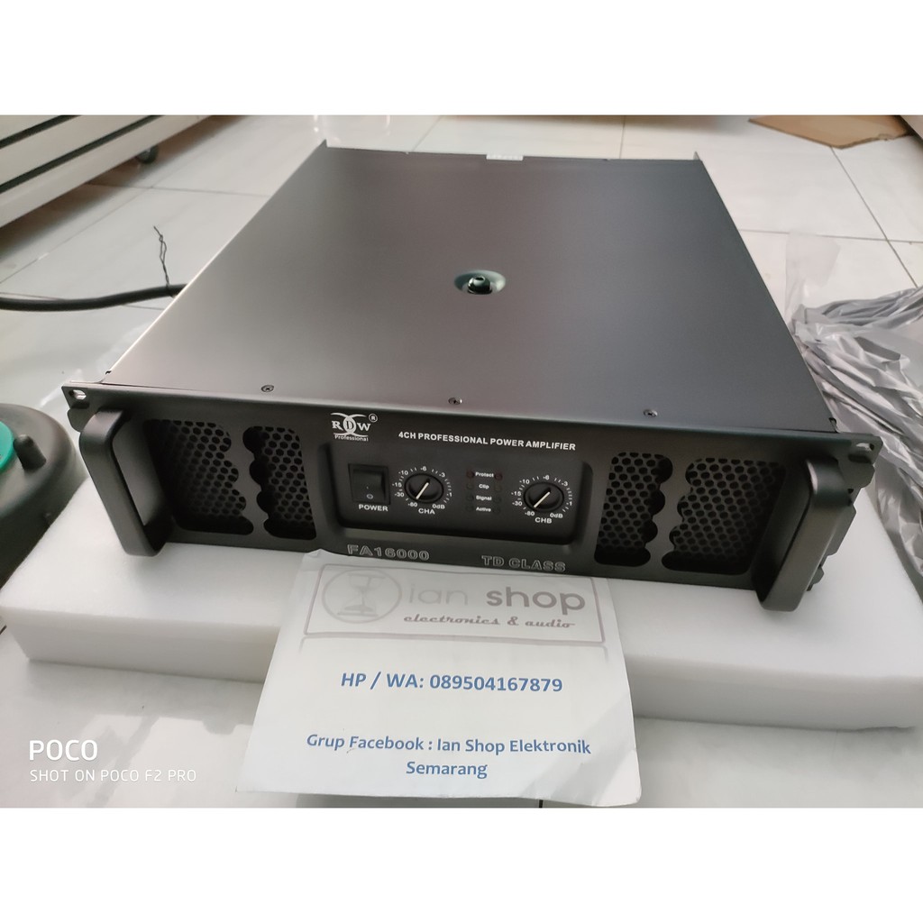 Jual Power Amplifier RDW FA16000 Power RDW FA 16000 Class TD Original