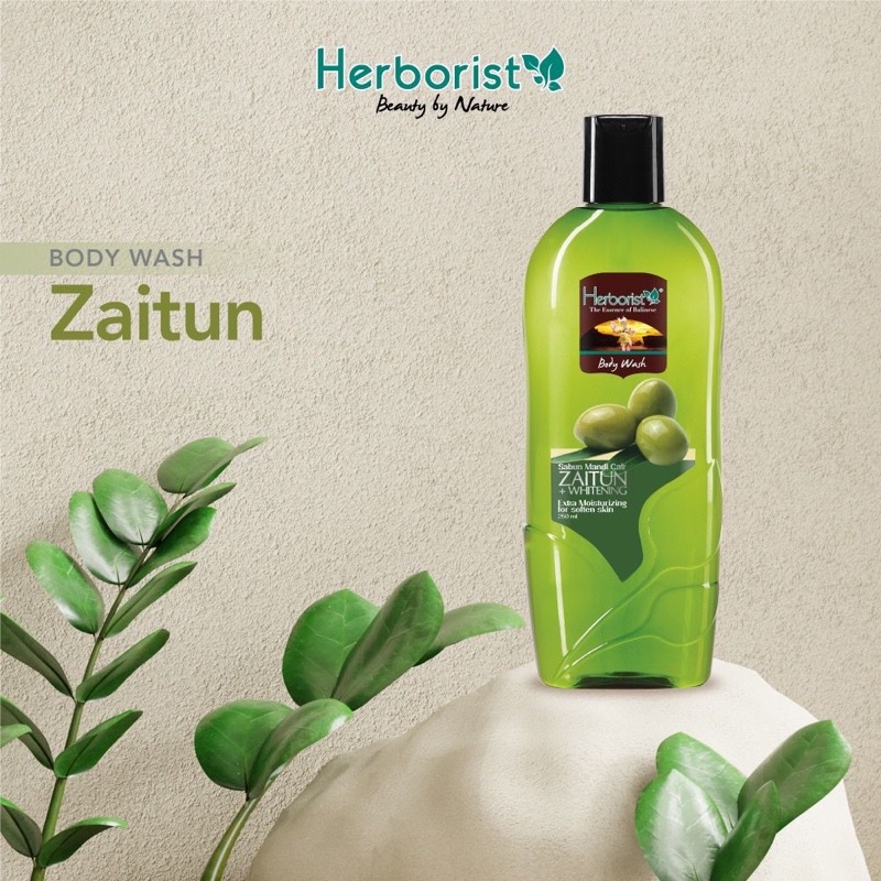 HERBORIST BODY WASH ZAITUN 250ML / SABUN ZAITUN HERBORIST