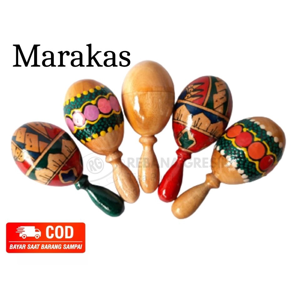 Alat Musik Marakas / Maracas/ Alat Musik Anak Marakas/ alat musik anak/ mainan anak edukasi
