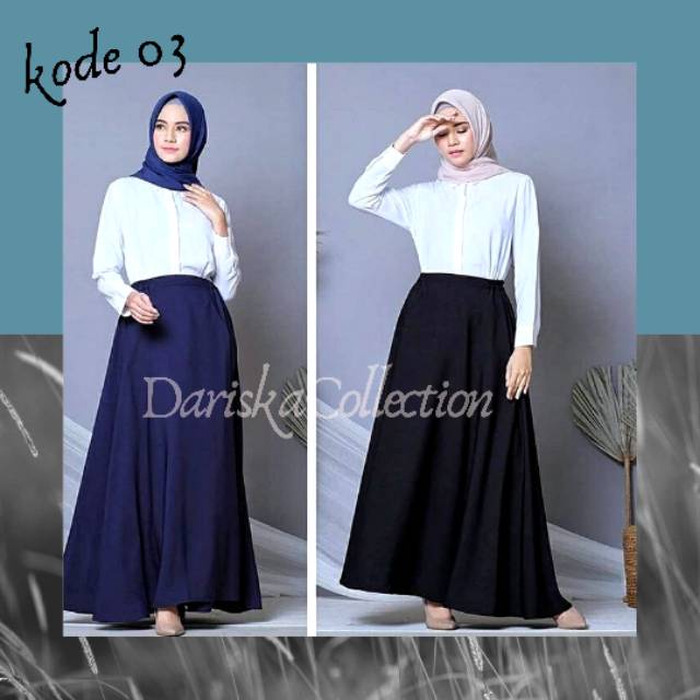 Rok payung Wolfis / rok panjang wolfis / rok murah meriah  /rok polos / rok cantik
