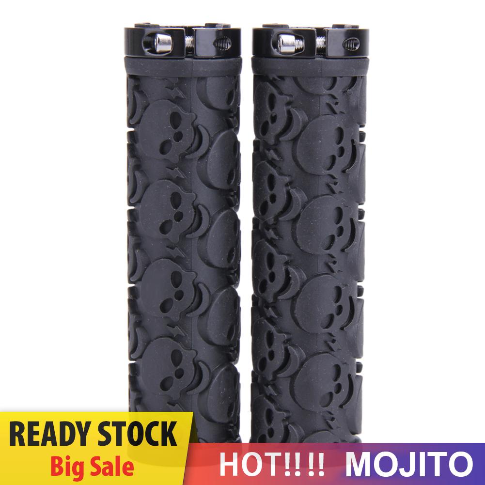 MOJITO Skull Mountain Bikes Bicycles Lockable Handlegrip Handlebar Grips Sleeve