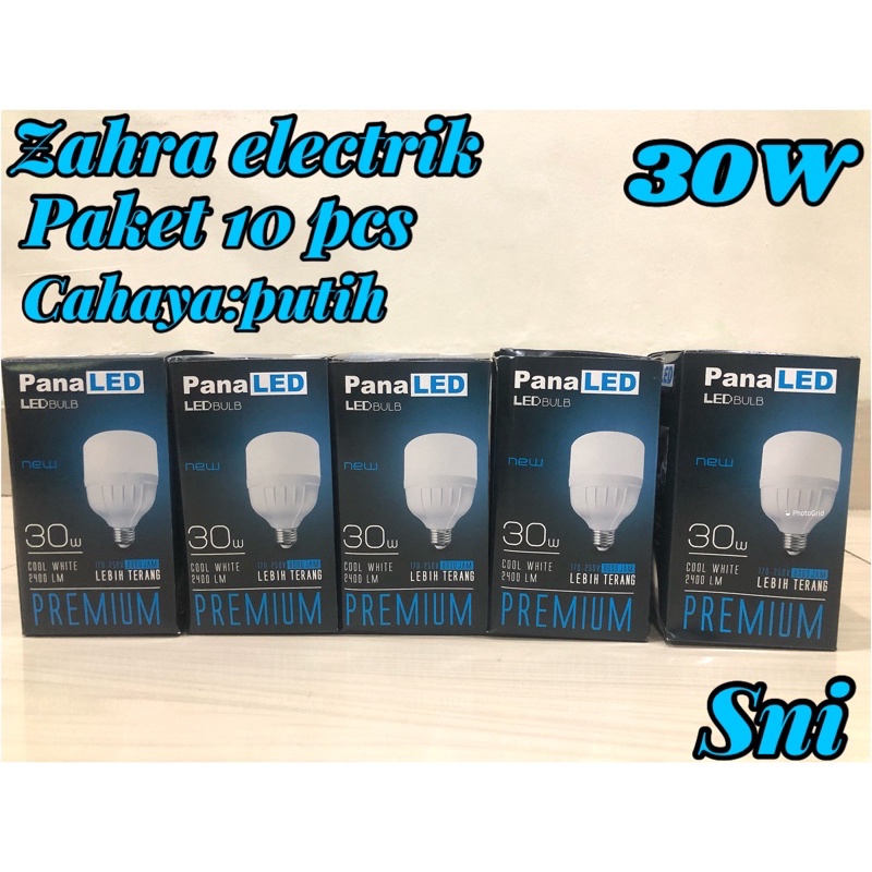 BOHLAM PANALED CAHAYA PUTIH PAKET 10 PCS 30 WATT