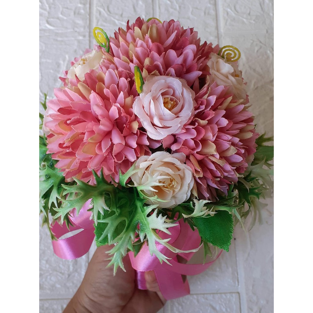 Hand Bugket Bunga Artifisial Pengantin