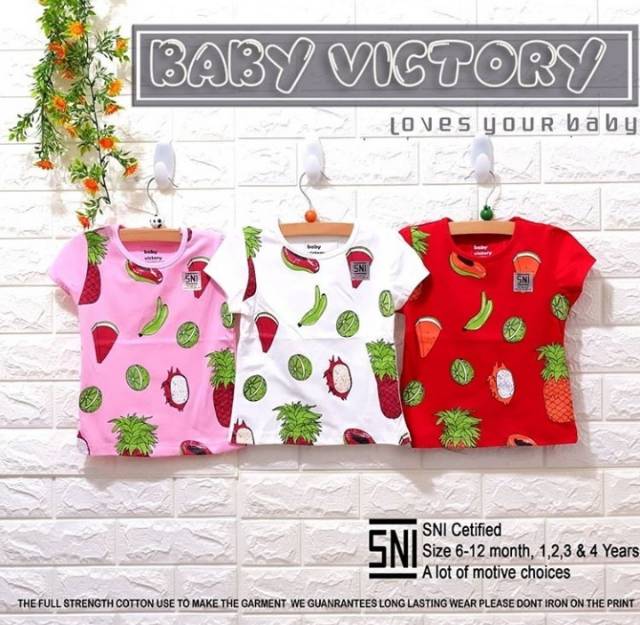 Baby Victory Kaos Oblong Harian Anak Grosir Murah Girl Boy