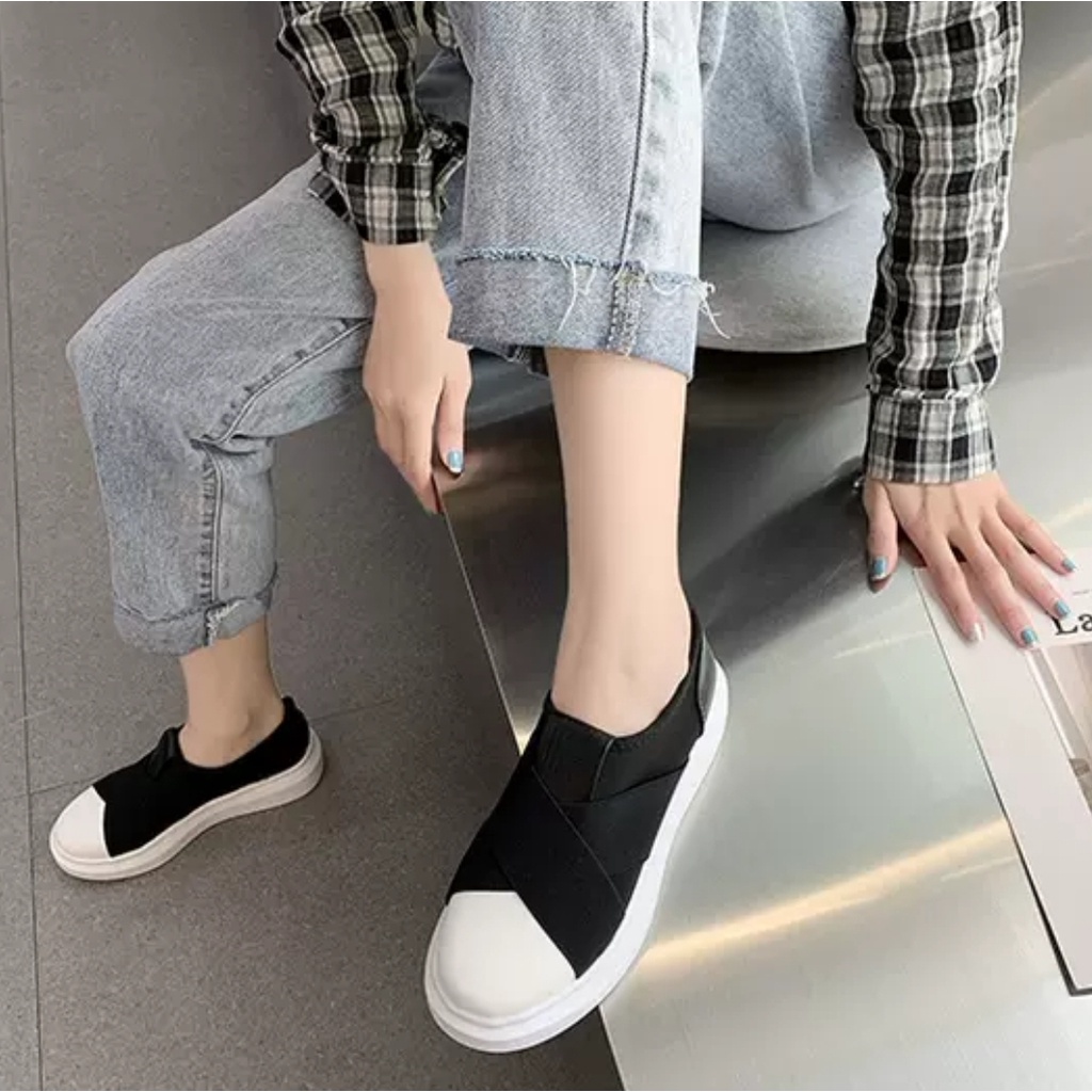 COD BAYAR DITEMPAT &gt; &gt; &gt; 2226 -  Sepatu Slip On Wanita Import