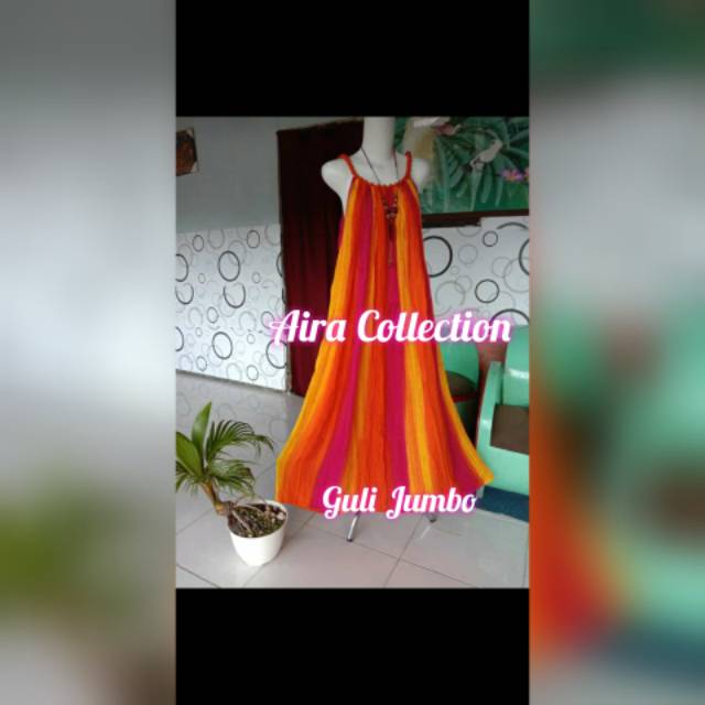 Dress Bali Jumbo Motif Garis Salur