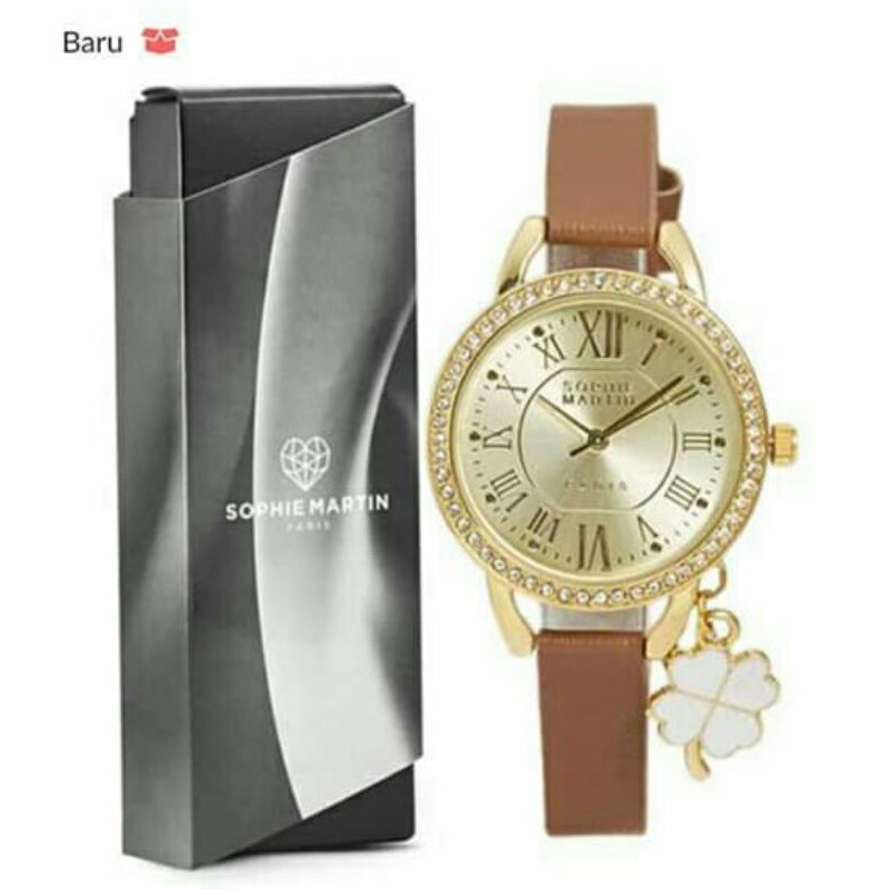 Jam Tangan Wanita kulit Import Original Sophie Paris Best Seller Promo Jam Mewah, elegan Jam Idina