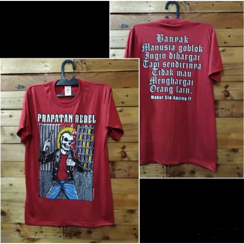 KAOS MUSIK PUNK BANYAK MANUSIA GBLK ORIGINAL PRAPATAN REBEL