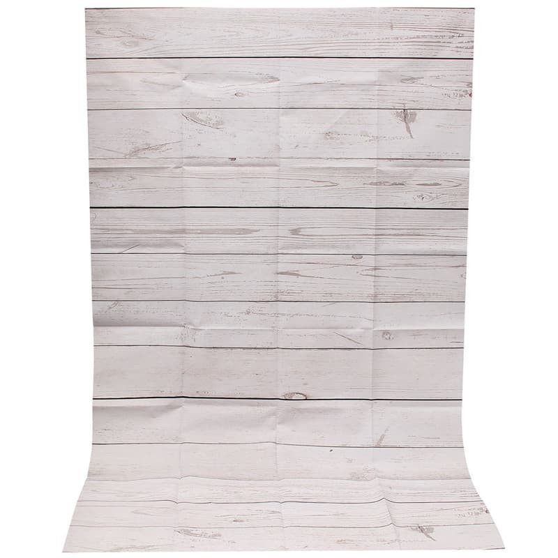 Backdrop Studio Fotografi Unik 90 x 150 CM Model Wood - White