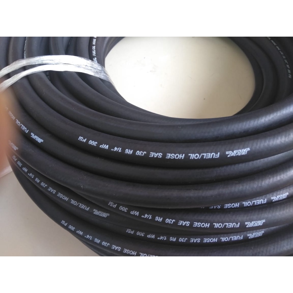 Selang Minyak NCR FUEL/OIL HOSE SAE J30 R1 ukuran 3/8 Inc(9,5mm)