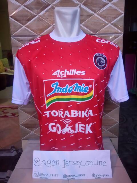 Jersey Arema FC 2018 Kiper Liga 1 Gojek Merah Terbaru Lokal
