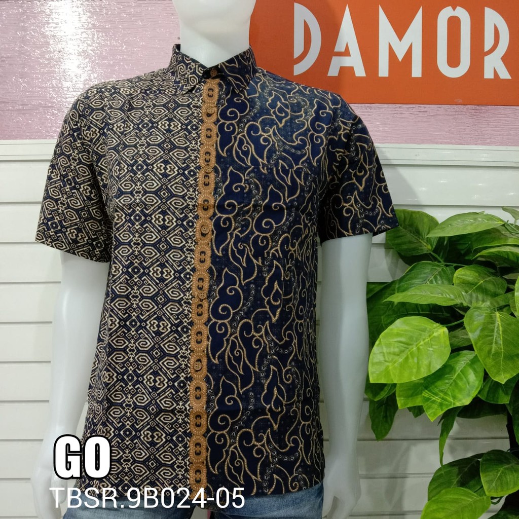 gof DAMOR (CRESSIDA) KEMEJA BATIK LENGAN PENDEK PRIA REGULER Baju Batik Cowok