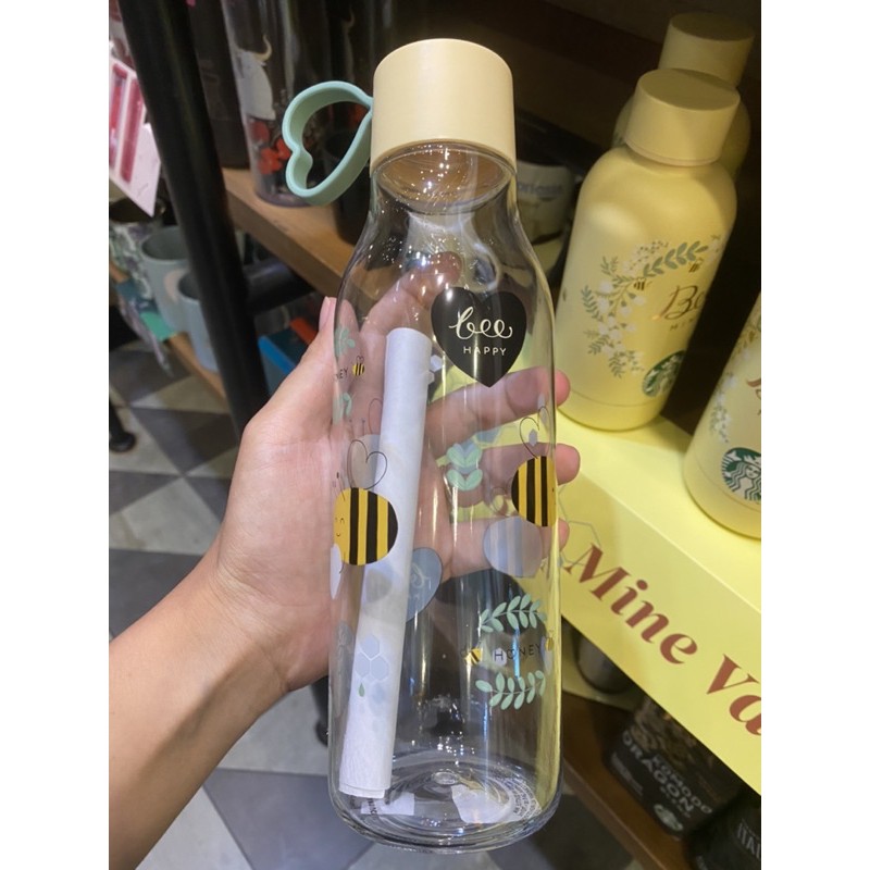 Tumbler Starbucks Bee Mine Water Bottle Valentine (Tumbler Starbucks Valentine Season) - Venti