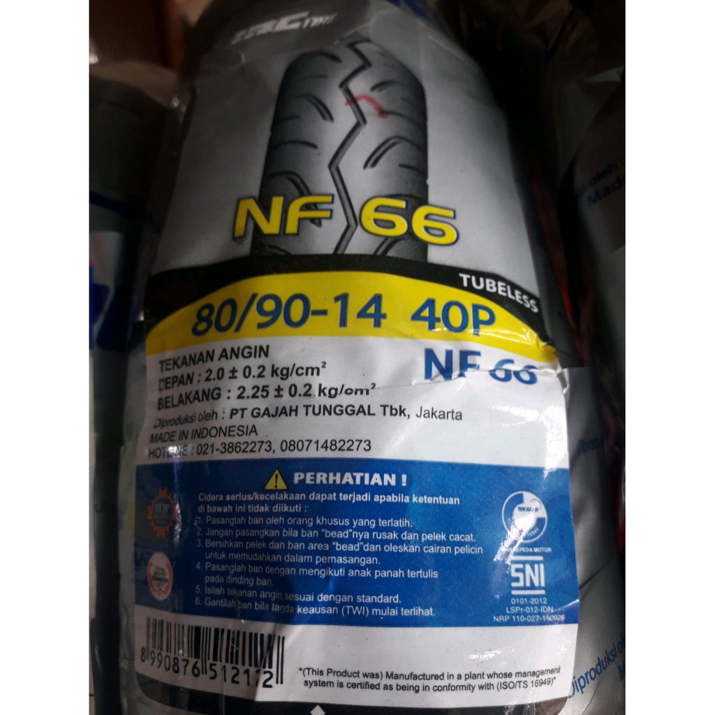 Ban Tubeless 80-90-14 IRC