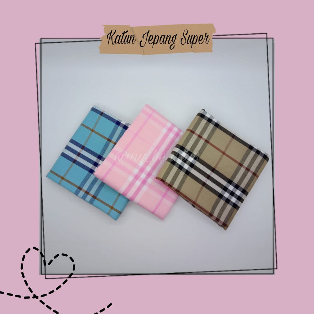 Kain Perca Katun Jepang Super-kotak
