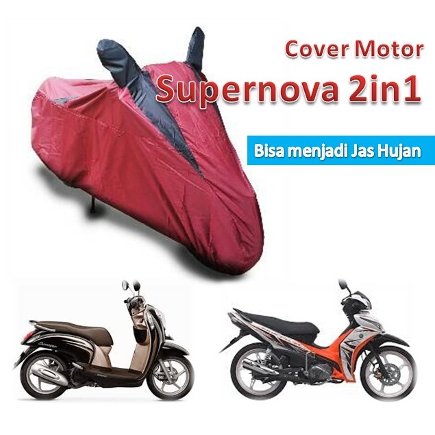 Cover Motor SUPERNOVA 2in1 Bisa Berfungsi Sebagai Jas Hujan | Multifungsi