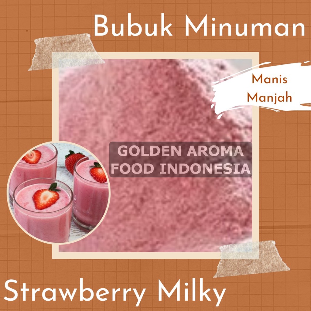 

Bubuk Minuman Strawberry Milky 100 gram, Minuman Serbuk Strawberry Milky, Bubuk Minuman Strawberrymilky, Minuman Serbuk Strawberrymilky, Jual Bubuk Minuman Rasa Strawberry Milky 100 gram, Bubuk Minuman Strawberry Milky, Strawberry Milky, Bubuk Minuman