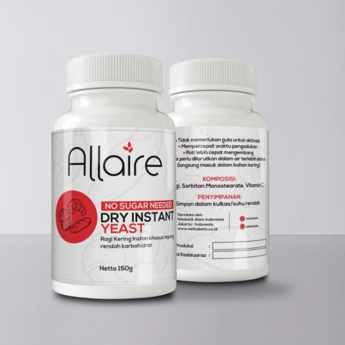 

Ketobetic Dry Instant Yeast Ragi Kering Tanpa Gula 150gr