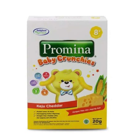 Promina Snack Baby Crunchies Keju Cheddar 20 Gram