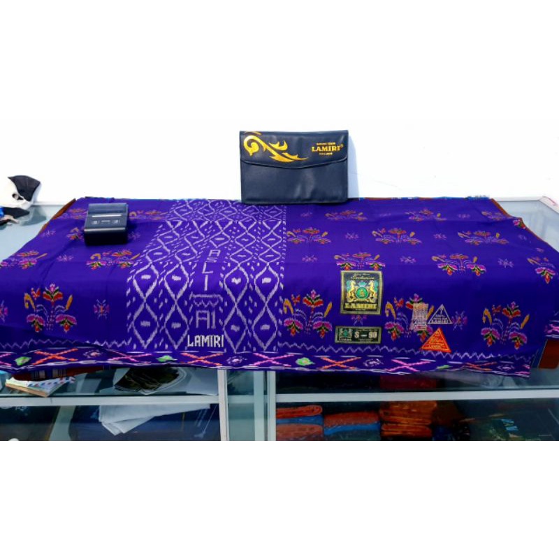 [12.12 GRATIS ONGKIR] SARUNG LAMIRI KEMBANG A1 MST S90 SEGITIGA DAN SEGI EMPAT 100% ASLI SUTRA HALUS
