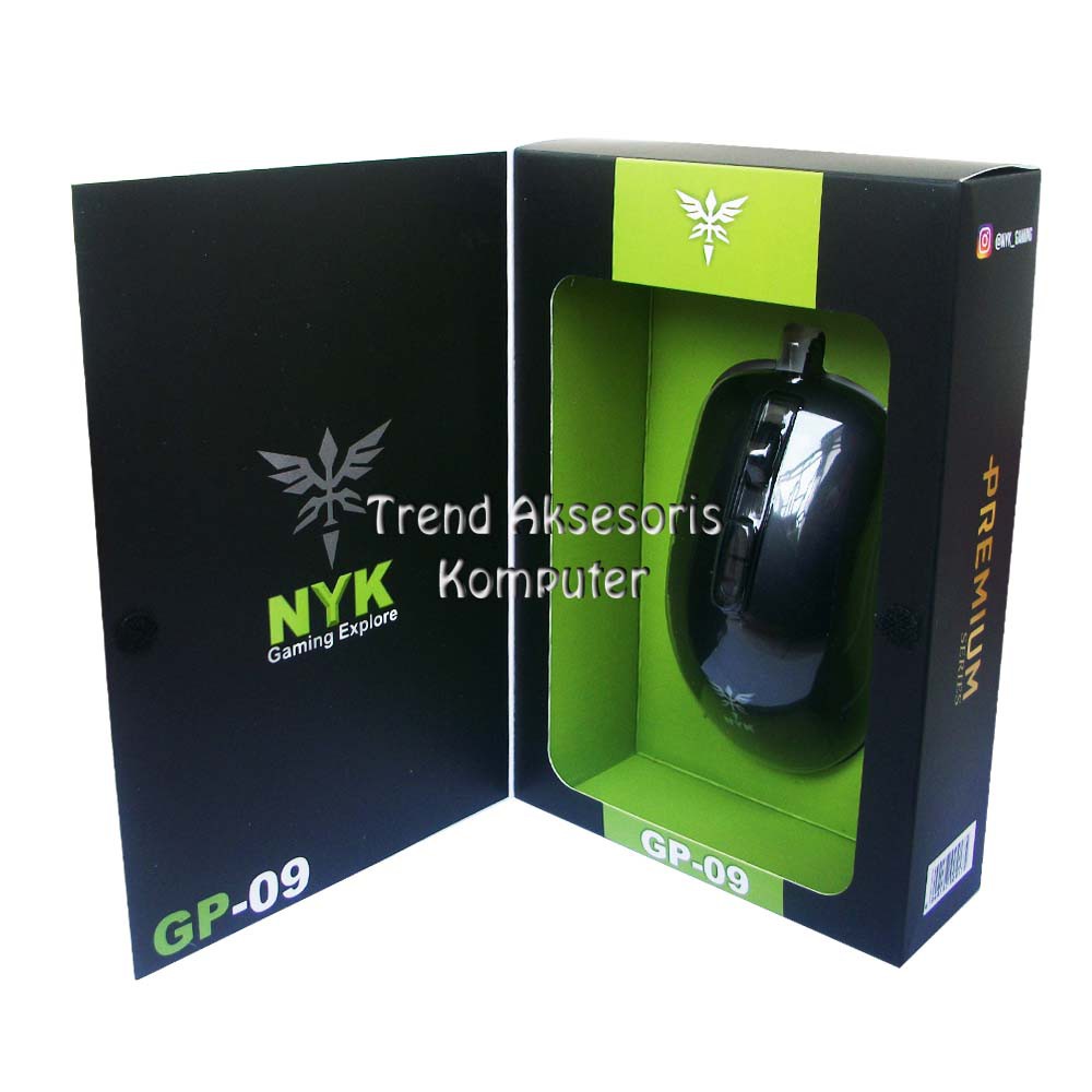 NYK GP-09 Macro Mouse Gaming 7D USB with LED - Hitam