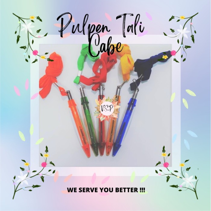 

Pulpen Plastik Cabe Tali / Souvenir Wedding Seminar kit Murah