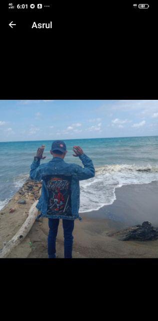 Z-166 Jaket Jeans  Denim Motif Gambar + Bordir Brutalists ♖