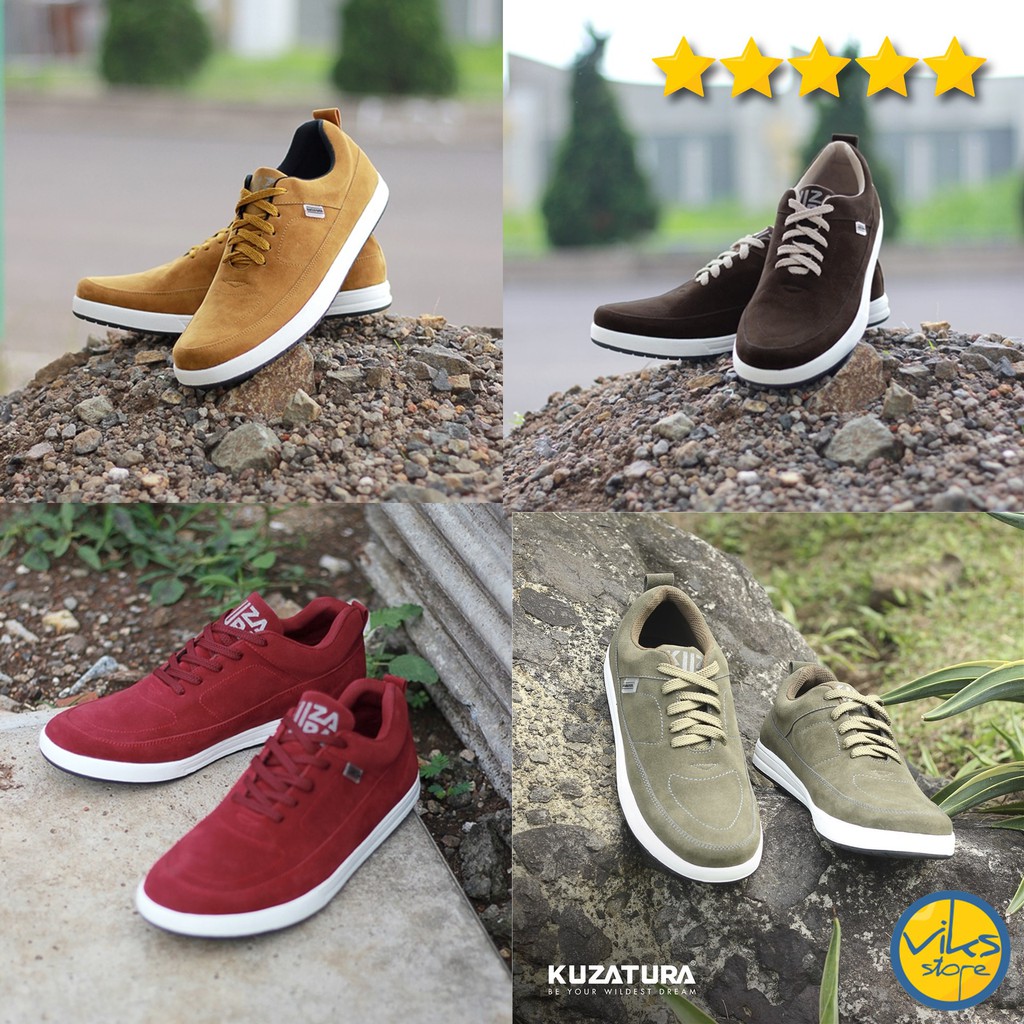 Sepatu Sneakers Pria Cowok Tali Style Casual Distro Kuzatura Original Bahan Suede Lokal Premium Elegan Sepatu Sekolah Kuliah Kerja Olahraga