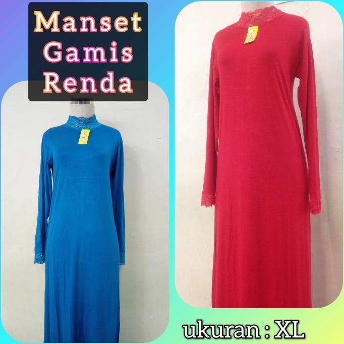Manset Gamis Renda | Baju Gamis Renda | Dalaman Gamis